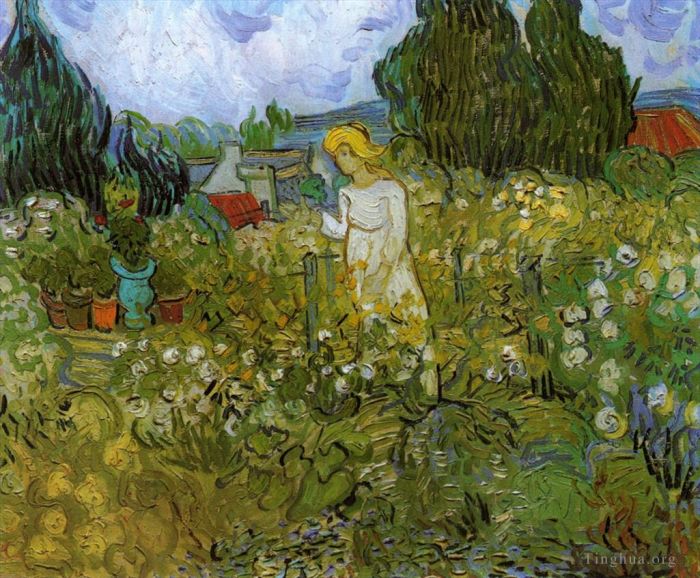Vincent van Gogh Ölgemälde - Mademoiselle Gachet in ihrem Garten in Auvers sur Oise