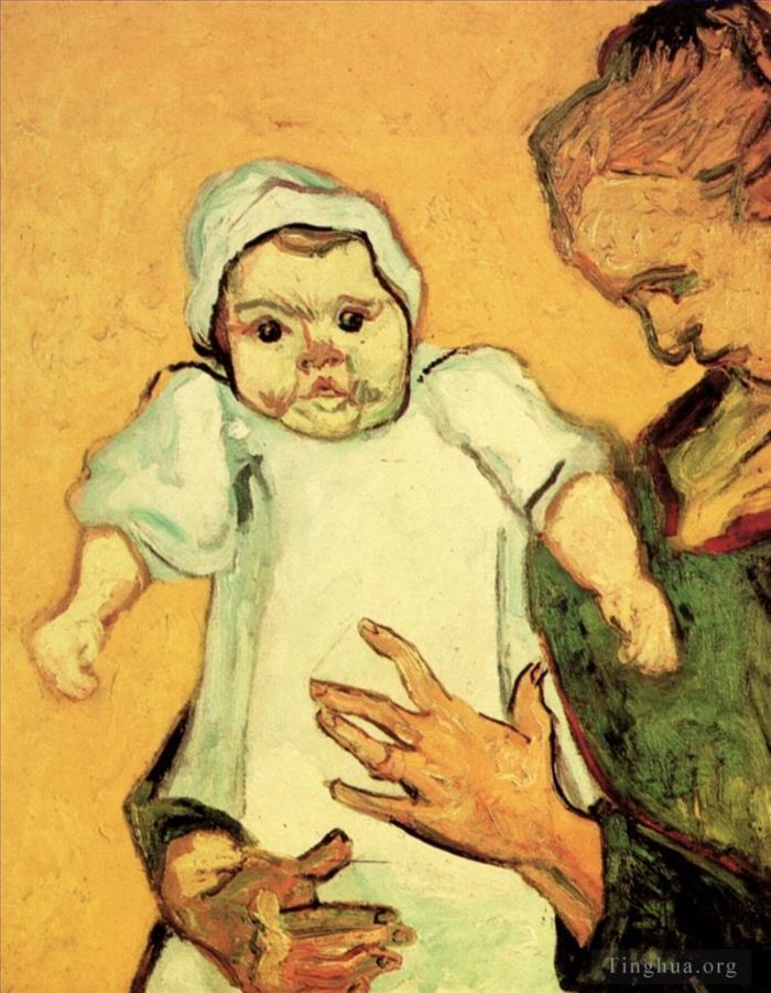 Vincent van Gogh Ölgemälde - Mutter Roulin mit ihrem Baby 2