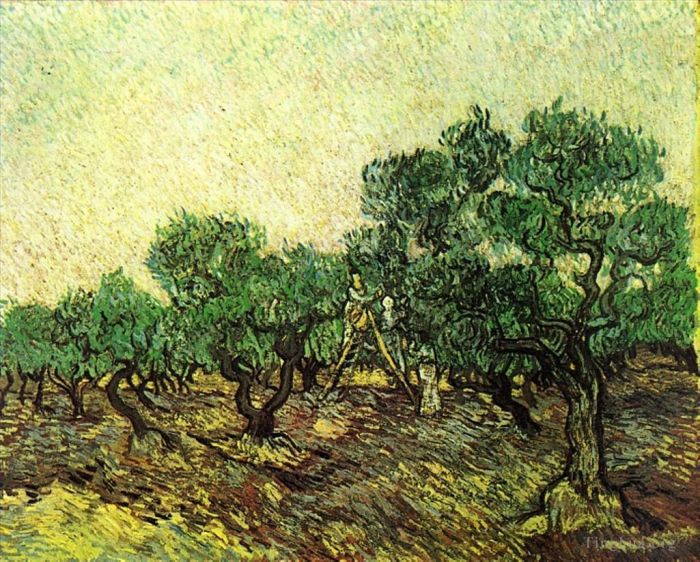 Vincent van Gogh Ölgemälde - Olivenernte 2