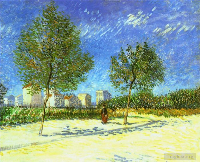 Vincent van Gogh Ölgemälde - Am Stadtrand von Paris