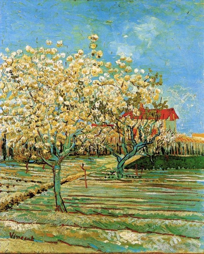 Vincent van Gogh Ölgemälde - Obstgarten in Blüte 2