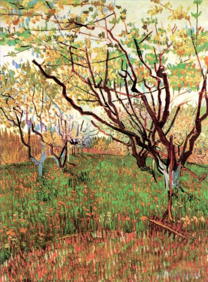 Vincent van Gogh Ölgemälde - Obstgarten in Blüte