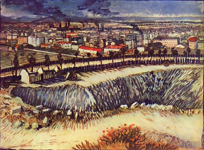 Vincent van Gogh Ölgemälde - Stadtrand von Paris in der Nähe von Montmartre