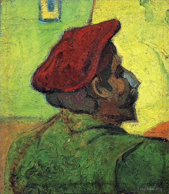 Vincent van Gogh Ölgemälde - Paul Gauguin Mann mit roter Baskenmütze