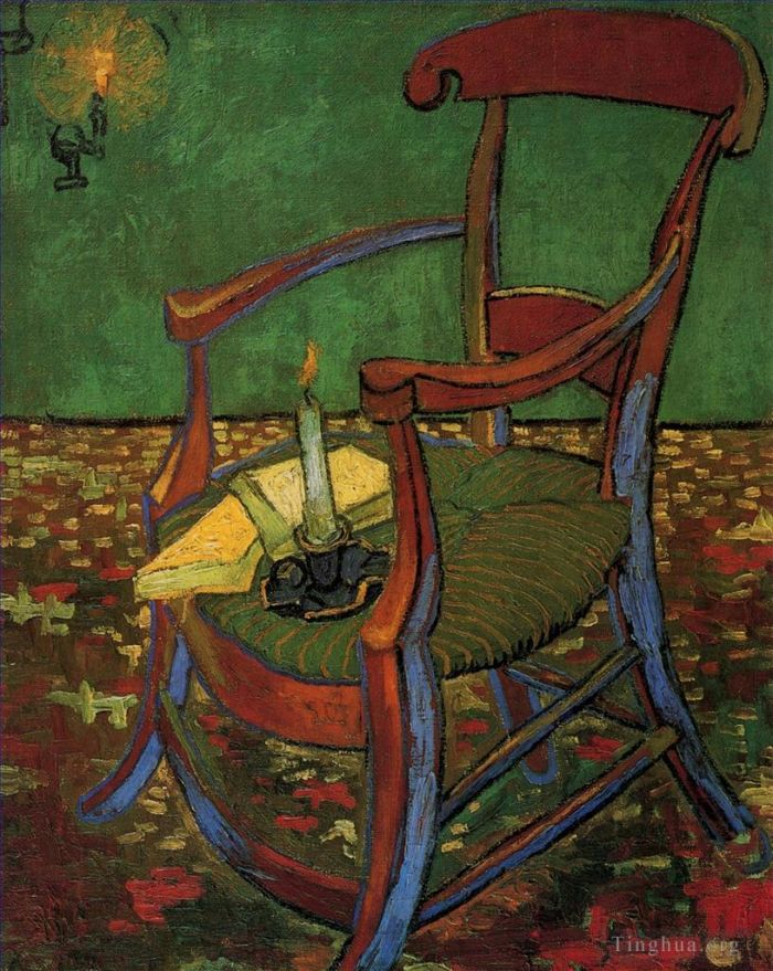 Vincent van Gogh Ölgemälde - Paul Gauguins Sessel