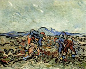 Vincent van Gogh Werk - Bauern heben Kartoffeln 2