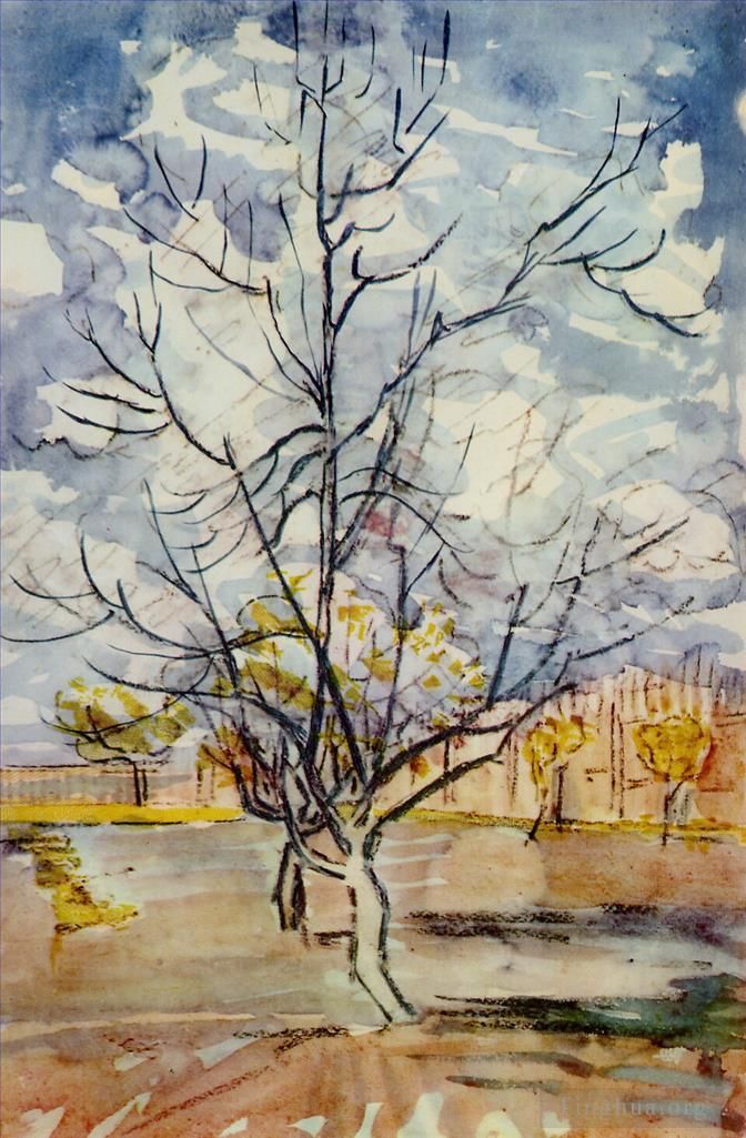 Vincent van Gogh Ölgemälde - Rosa Pfirsichbäume
