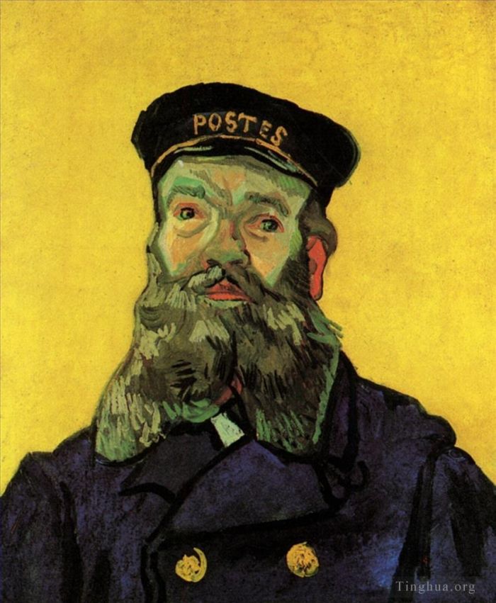 Vincent van Gogh Ölgemälde - Porträt des Postboten Joseph Roulin 3