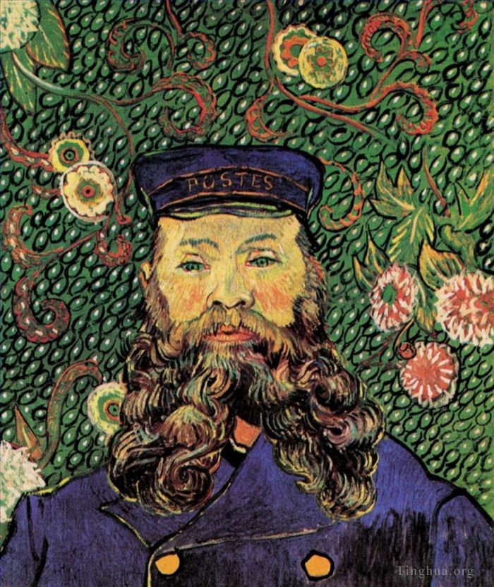 Vincent van Gogh Ölgemälde - Porträt des Postboten Joseph Roulin