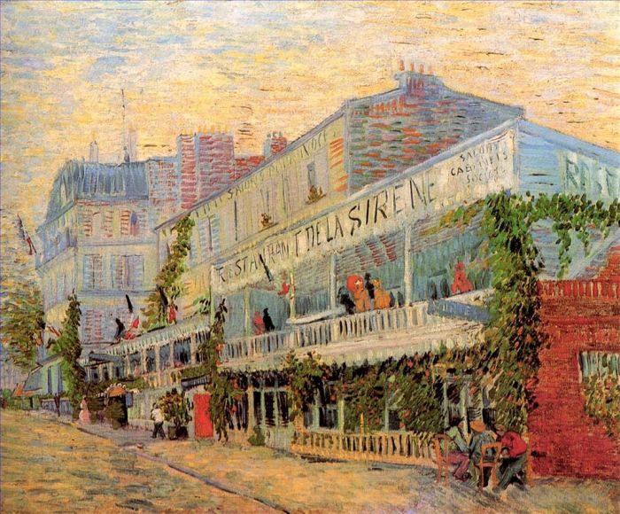 Vincent van Gogh Ölgemälde - Restaurant de la Sirene in Asnieres