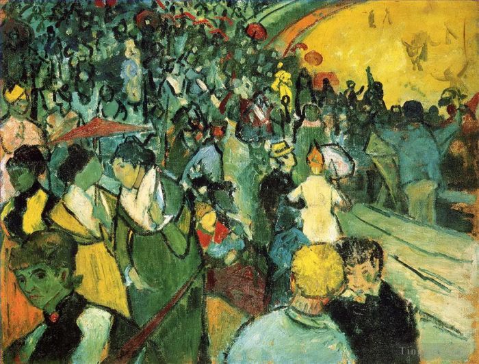 Vincent van Gogh Ölgemälde - Zuschauer in der Arena von Arles