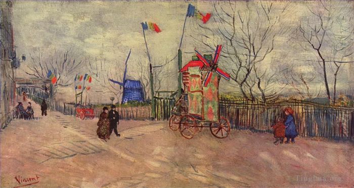Vincent van Gogh Ölgemälde - Die Kleingärten von Montmartre