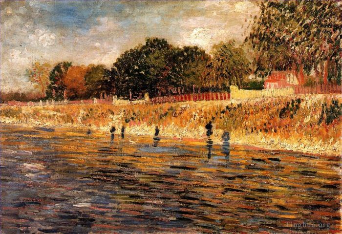 Vincent van Gogh Ölgemälde - Die Ufer der Seine