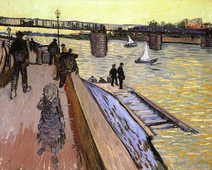 Vincent van Gogh Ölgemälde - Die Brücke von Trinquetaille