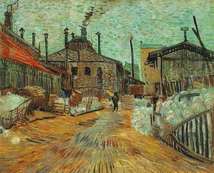 Vincent van Gogh Ölgemälde - Die Fabrik in Asnieres