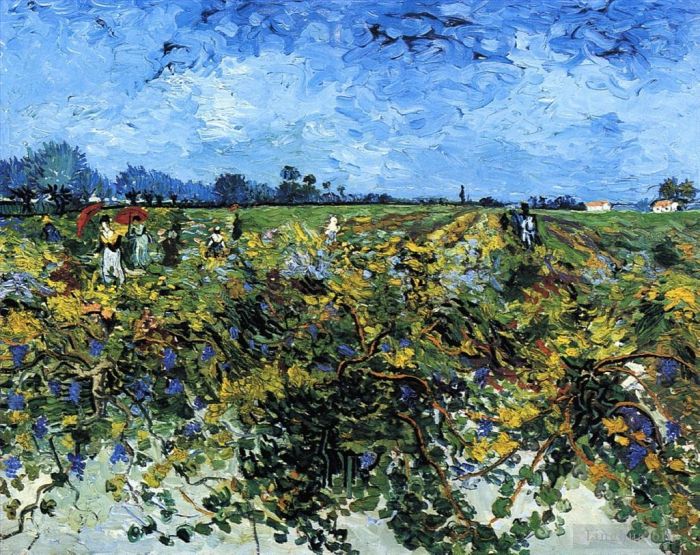 Vincent van Gogh Ölgemälde - Der Grüne Weinberg