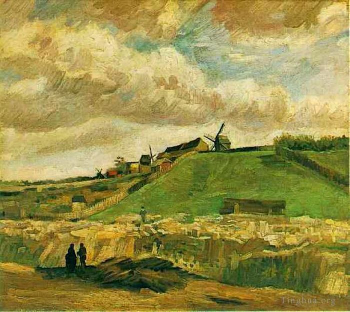 Vincent van Gogh Ölgemälde - Der Hügel von Montmartre mit Steinbruch