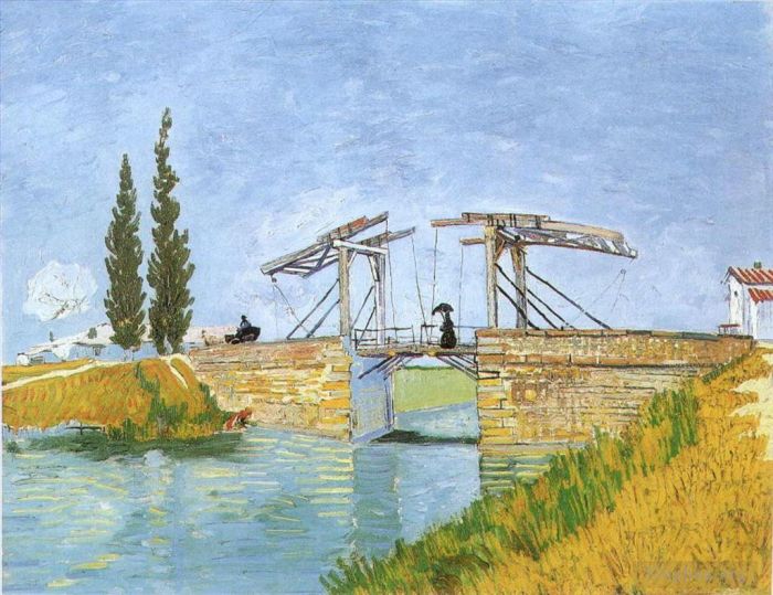 Vincent van Gogh Ölgemälde - Die Langlois-Brücke