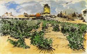 Vincent van Gogh Werk - Die Mühle von Alphonse Daudet in Fontevieille