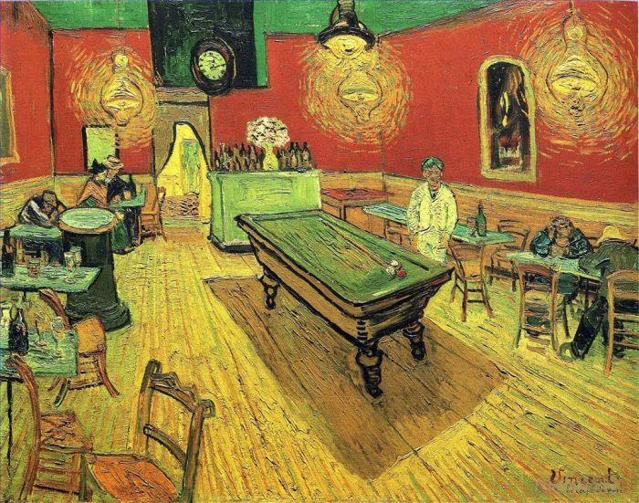 Vincent van Gogh Ölgemälde - Das Nachtcafé