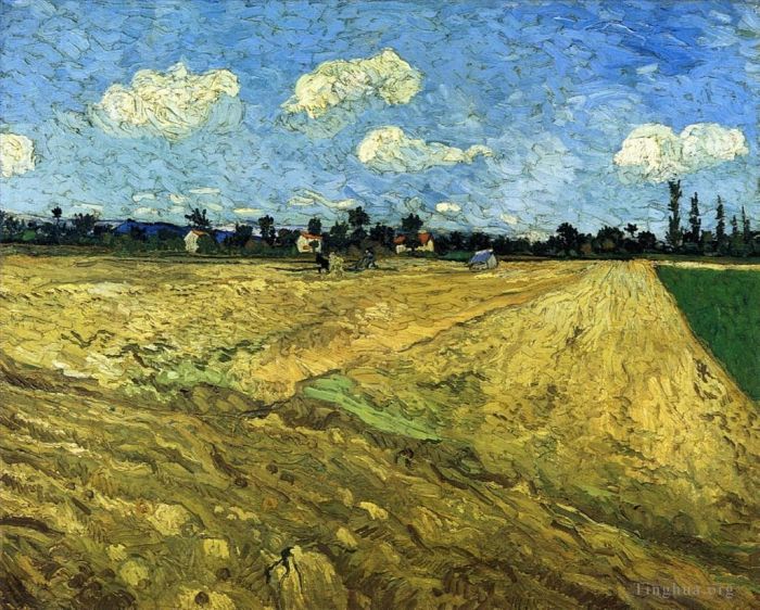 Vincent van Gogh Ölgemälde - Das gepflügte Feld