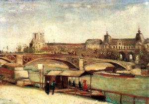 Vincent van Gogh Werk - Der Pont du Carrousel und der Louvre