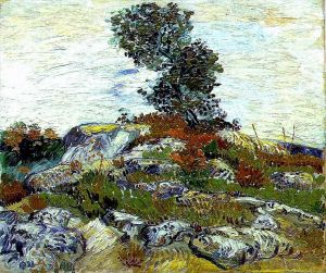 Vincent van Gogh Werk - Die Felsen mit Eiche