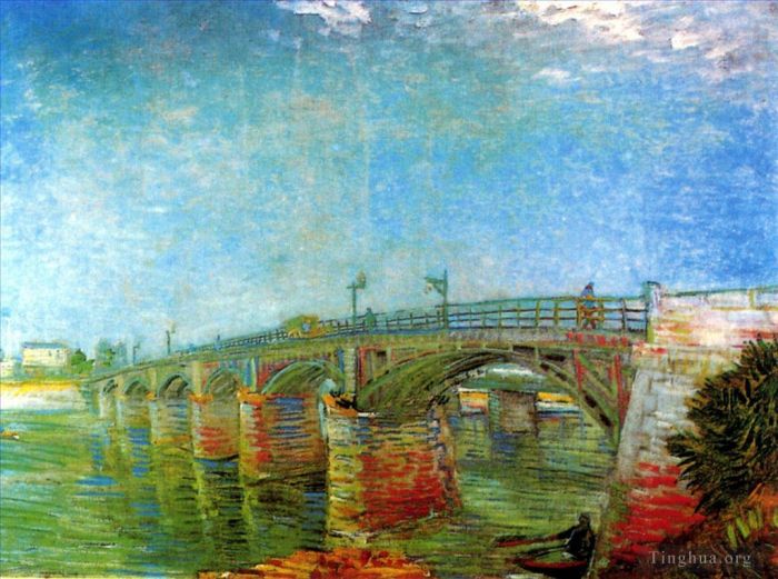 Vincent van Gogh Ölgemälde - Die Seine-Brücke bei Asnieres