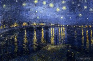 Vincent van Gogh Werk - Sternennacht über der Rhône