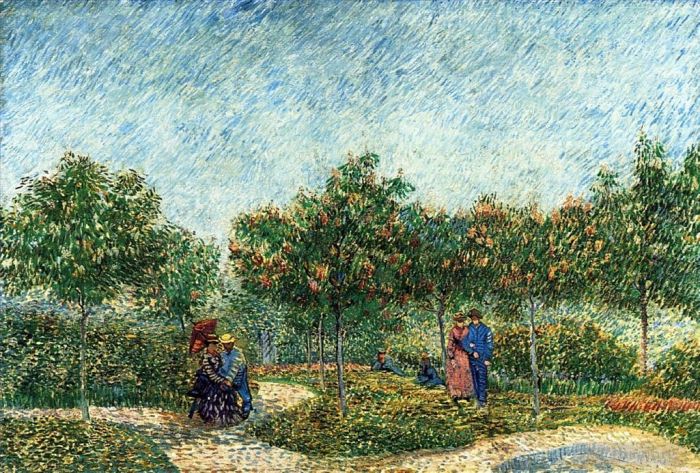 Vincent van Gogh Ölgemälde - Der Voyer d Argenson Park in Asnieres