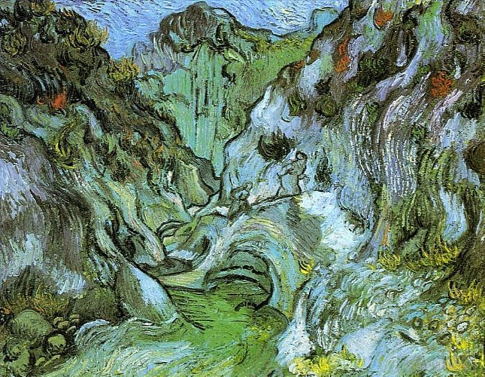 Vincent van Gogh Ölgemälde - Die Schlucht Peiroulets