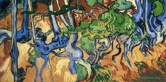 Vincent van Gogh Ölgemälde - Baumwurzeln