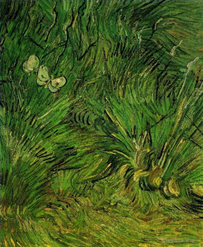 Vincent van Gogh Ölgemälde - Zwei weiße Schmetterlinge