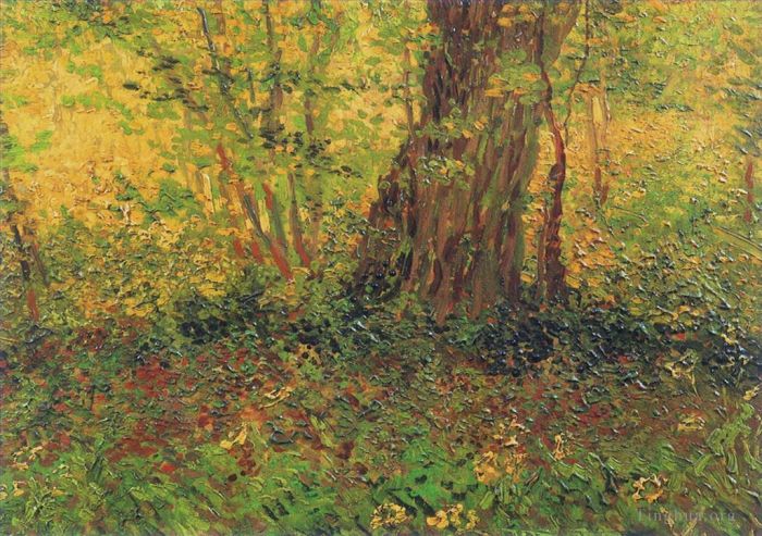 Vincent van Gogh Ölgemälde - Unterholz