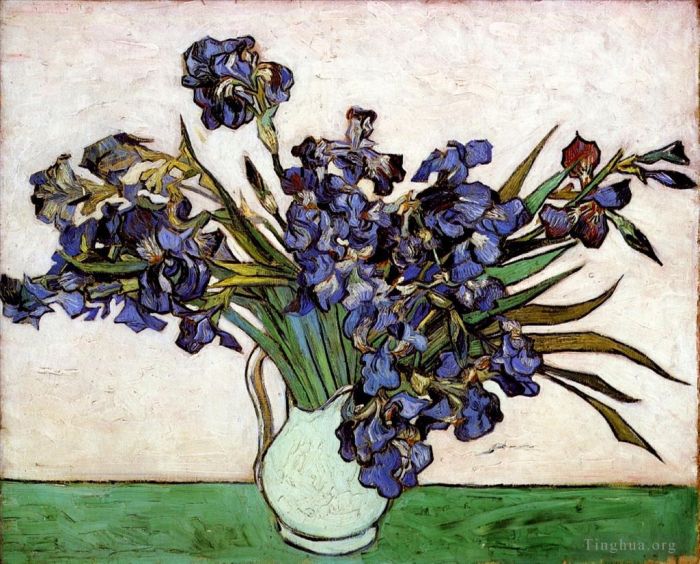 Vincent van Gogh Ölgemälde - Vase mit Iris