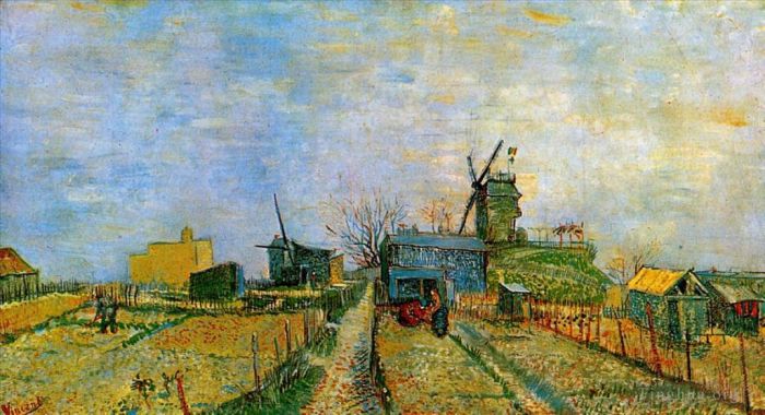 Vincent van Gogh Ölgemälde - Gemüsegärten in Montmartre 2