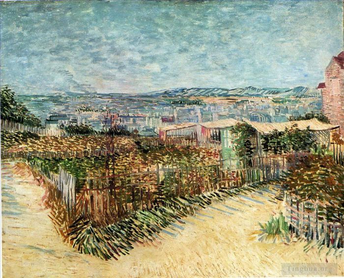 Vincent van Gogh Ölgemälde - Gemüsegärten in Montmartre