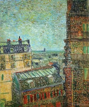 Vincent van Gogh Werk - Blick auf Paris von Vincents Zimmer in der Rue Lepic