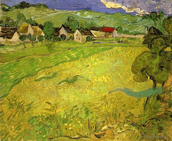 Vincent van Gogh Ölgemälde - Blick auf Vessenots bei Auvers
