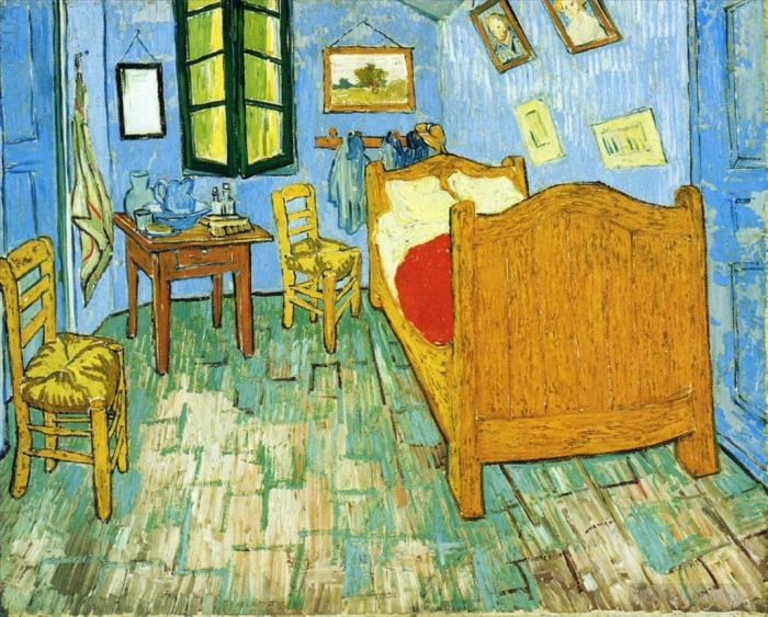 Vincent van Gogh Ölgemälde - Vincents Schlafzimmer in Arles 2