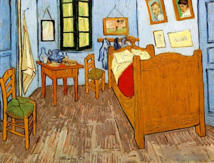 Vincent van Gogh Ölgemälde - Vincents Schlafzimmer in Arles