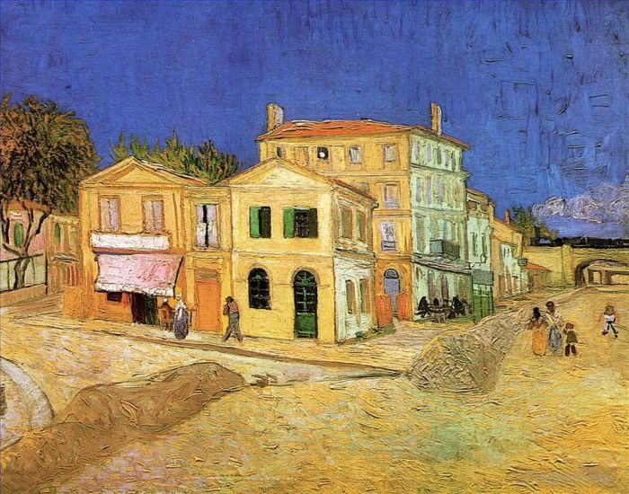 Vincent van Gogh Ölgemälde - Vincents Haus in Arles Das Gelbe Haus 2
