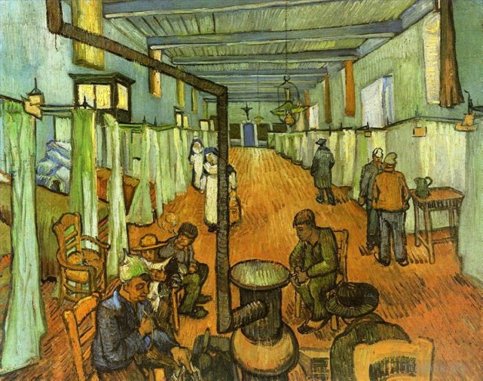 Vincent van Gogh Ölgemälde - Station im Krankenhaus von Arles