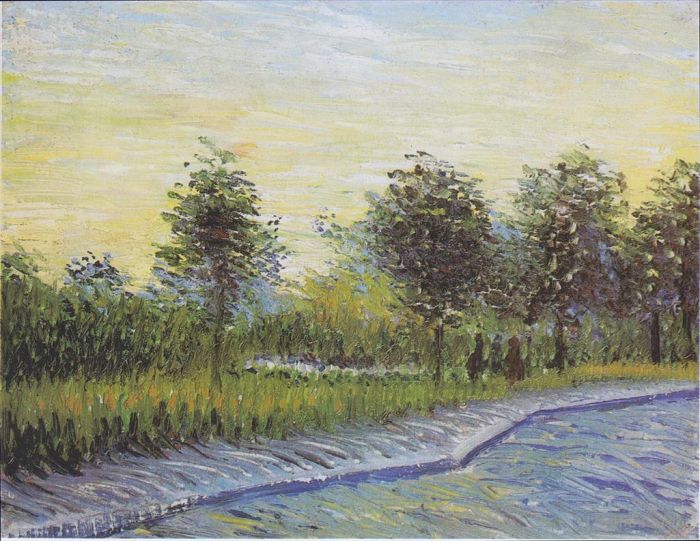 Vincent van Gogh Ölgemälde - Weg im Voyer d Argenson Park in Asnieres