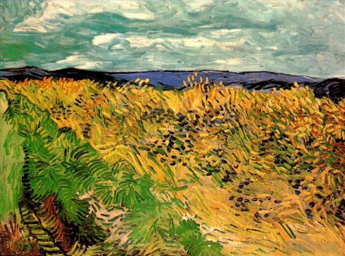 Vincent van Gogh Ölgemälde - Weizenfeld mit Kornblumen