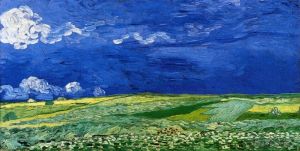 Vincent van Gogh Werk - Weizenfelder unter Gewitterwolken