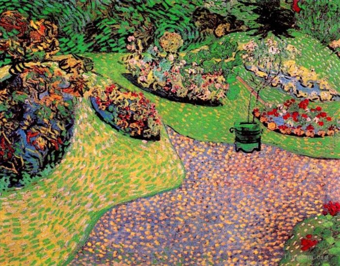 Vincent van Gogh Ölgemälde - Van-Gogh-Garten in Auvers