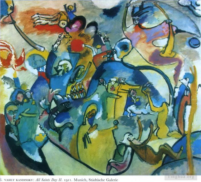 Wassily Kandinsky Ölgemälde - Allerheiligen II