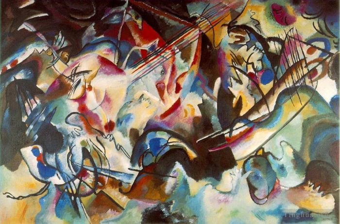 Wassily Kandinsky Ölgemälde - Komposition VI