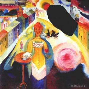Wassily Kandinsky Werk - Dame in Moskau